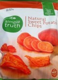 Bag of Simple Truth Natural Sweet Potato Chips from Fry's/Kroger