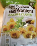 Bag of Frozen Bibigo Mini Chicken & Cilantro Wontons