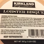 Kirkland Signature Lobster Bisque from Costco