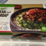 Box of frozen Korean Style Bibimbap Beef from Costco